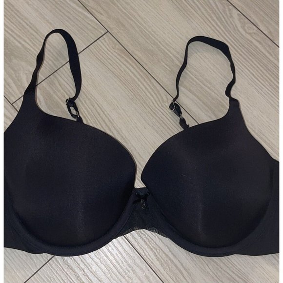 Victorias Secret Lined Demi Bra Underwire Womens 34D Black - Picture 3 of 6
